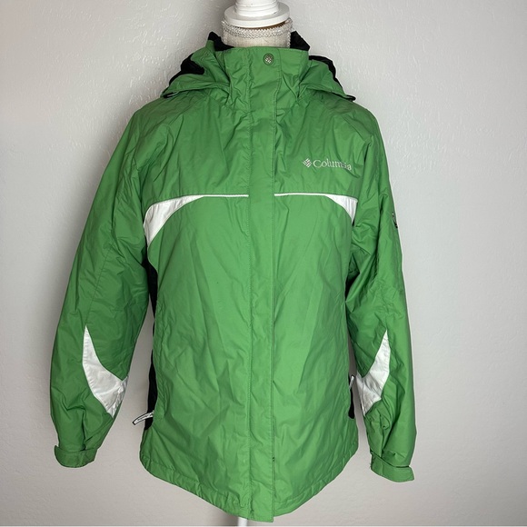 Columbia Jackets & Blazers - Columbia Sportswear Company Coat Womens Jacket Green Fleece Lined Full Zip